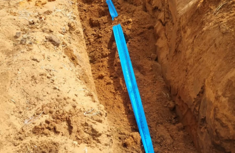 פרוייקט שדה ורבורג - הנחת צנרת פלדה